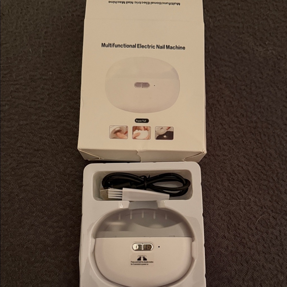 White Electric Nail Machine